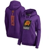 FANATICS FANATICS BRANDED DEVIN BOOKER PURPLE PHOENIX SUNS BACKER NAME & NUMBER PULLOVER HOODIE