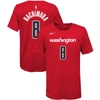 NIKE YOUTH NIKE RUI HACHIMURA RED WASHINGTON WIZARDS NAME & NUMBER PERFORMANCE T-SHIRT