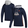 ADIDAS ORIGINALS ADIDAS NAVY NEW YORK ISLANDERS REFRESH SKATE LACE AEROREADY PULLOVER HOODIE