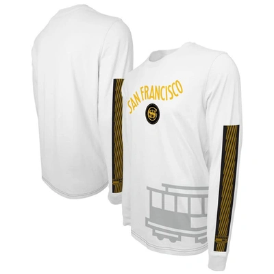 Stadium Essentials Unisex  White Golden State Warriors 2023/24 City Edition Scoreboard Long Sleeve T-