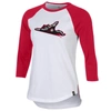 UNDER ARMOUR UNDER ARMOUR RED/WHITE RICHMOND FLYING SQUIRRELS THREE-QUARTER SLEEVE PERFORMANCE BASEBALL T-SHIRT