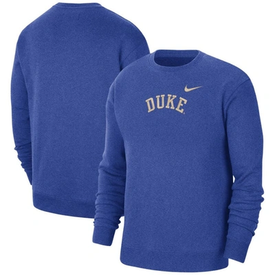 Nike Duke  Men's College Crew-neck Sweatshirt In Blue