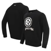 PRO STANDARD PRO STANDARD BLACK PITTSBURGH STEELERS PREP KNIT SWEATER