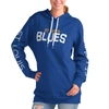 G-III 4HER BY CARL BANKS G-III 4HER BY CARL BANKS BLUE ST. LOUIS BLUES OVERTIME PULLOVER HOODIE