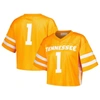ESTABLISHED & CO. ESTABLISHED & CO. TENNESSEE ORANGE TENNESSEE VOLUNTEERS FASHION BOXY CROPPED FOOTBALL JERSEY