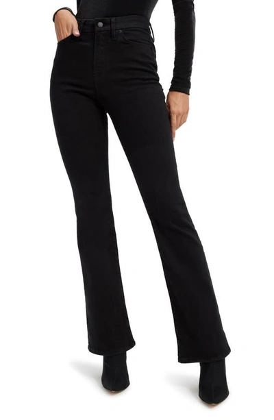 Good American Classic Bootcut Jeans In Black001