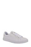 Nine West Layna Snakeskin Embossed Sneaker In White