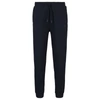Hugo Boss Cotton-piqu Tracksuit Bottoms With Logo Detail In Blue