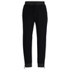 Hugo Boss Stretch-cotton Tracksuit Bottoms With Logo Patch In Black