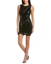 Laundry By Shelli Segal Sequin Mini Dress In Black