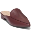 COLE HAAN PIPER LEATHER FLAT MULE