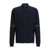 HUGO BOSS RELAXED-FIT ZIP-UP SWEATSHIRT WITH MIRROR-EFFECT STRIPES