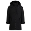 HUGO WATER-REPELLENT FISHTAIL PARKA JACKET WITH LOGO BADGE