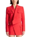 A.l.c Reeve Asymmetric Utility Jacket In Pink