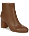 Vince Terri Leather Block-heel Booties In Brown