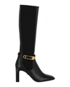 VERSACE SAFETY PIN LEATHER BOOTS