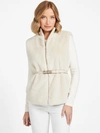 Guess Factory Marilene Reversible Faux-fur Vest In White