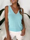 RAILS MAISE KNIT TOP IN SKY BLUE