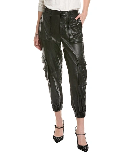 Allsaints Freida Leather Pant In Black