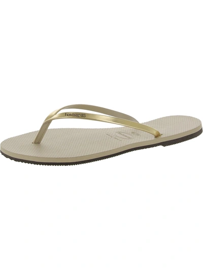 HAVAIANAS ALPARGATAS WOMENS FLAT SLIP ON FLIP-FLOPS