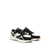 Hugo Boss Mixed-material Sneakers With Suede And Mesh In Grey