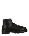 VERSACE MEDUSA LEATHER ANKLE BOOTS