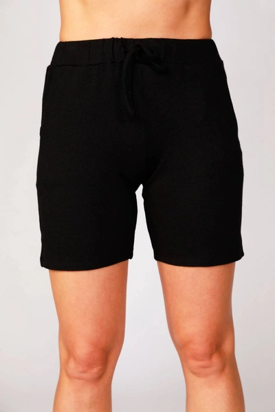 French Kyss Tie Waist Short In Black