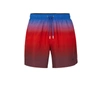 Hugo Boss Logo-print Swim Shorts With Degrad Monogram Pattern In Blue