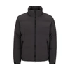 Hugo Boss Water-repellent Padded Bomber Jacket With Logo-print Underplacket In Grey