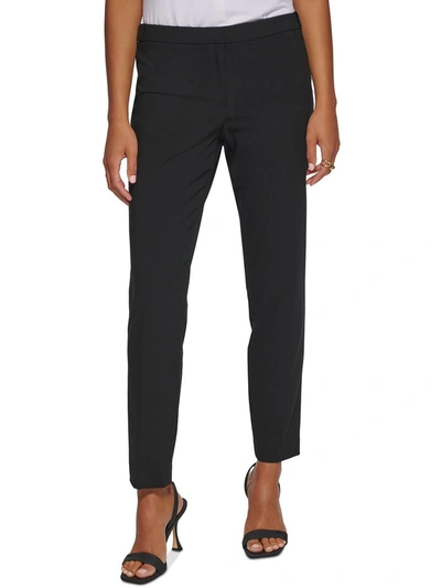 Calvin Klein Highline Womens Woven Tapered Ankle Pants In Black