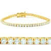 Shop Pompeii3 7ct Diamond Tennis Bracelet 14k Yellow Gold 7" In Multi