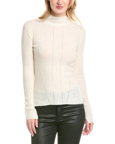 Allsaints Rhoda Turtleneck Wool & Alpaca-blend Sweater In White