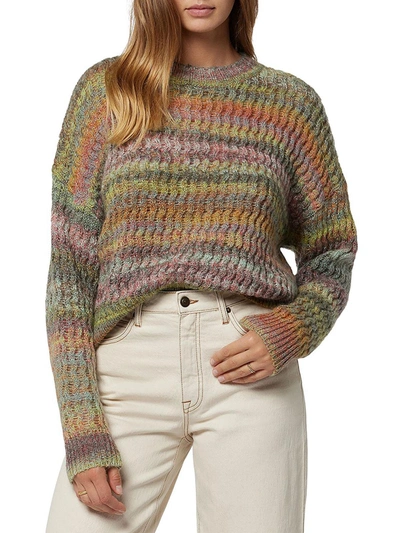 Joie Vita Womens Mohair Blend Knit Pullover Sweater In Multi