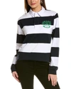 ROLLER RABBIT EMBROIDERED STRIPE RUGBY SWEATER