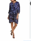Johnny Was Azure Relaxed Silk-blend Dress In Multi