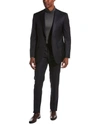 Canali 2pc Wool-blend Suit In Blue