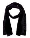 Portolano Cable Cashmere Scarf In Black