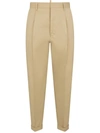 Dsquared2 Tapered Cotton-blend Trousers In Grey