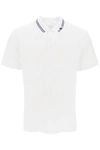 BURBERRY BURBERRY POLO WITH STRIPED COLLAR MEN