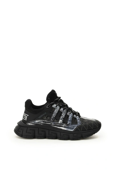 Versace Trigreca Sneakers Black In ブラック