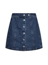 Apc Skirt In Washed Indigo