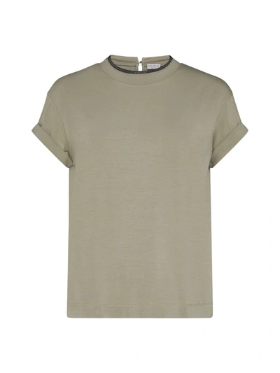 Brunello Cucinelli T-shirts And Polos In Green