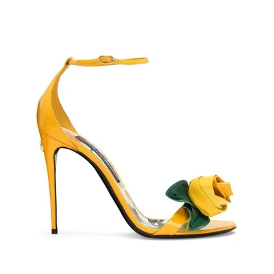 Dolce & Gabbana Heeled Sandals  Woman Color Yellow