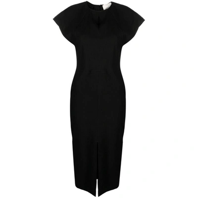 Isabel Marant Cap-sleeved Pencil Dress In Black