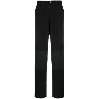 Mm6 Maison Margiela Panelled Straight-leg Cargo Trousers In Black