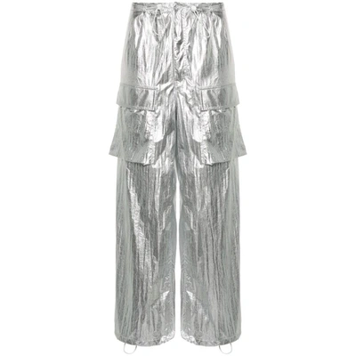 Mm6 Maison Margiela Trousers In Silver