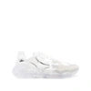 Moschino Round-toe Chunky Lace-up Sneakers In White