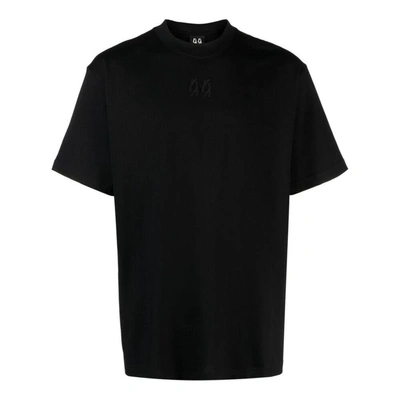 M44 Label Group Black Jersey T-shirt With Back Print 44 Label Group