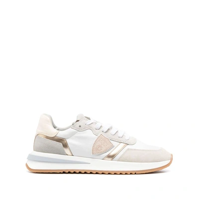 Philippe Model Sneakers In White/neutrals