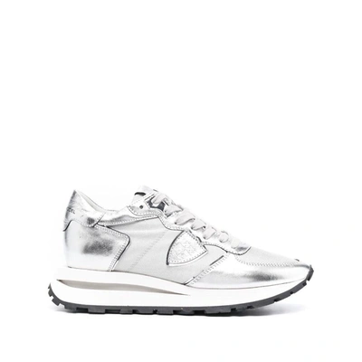 Philippe Model Sneakers Silver In White